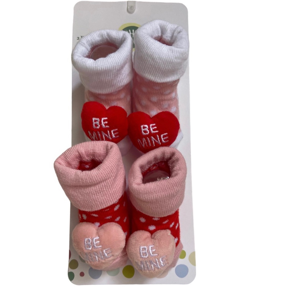 Little Me | 2 pairs rattle booties | baby girl |
